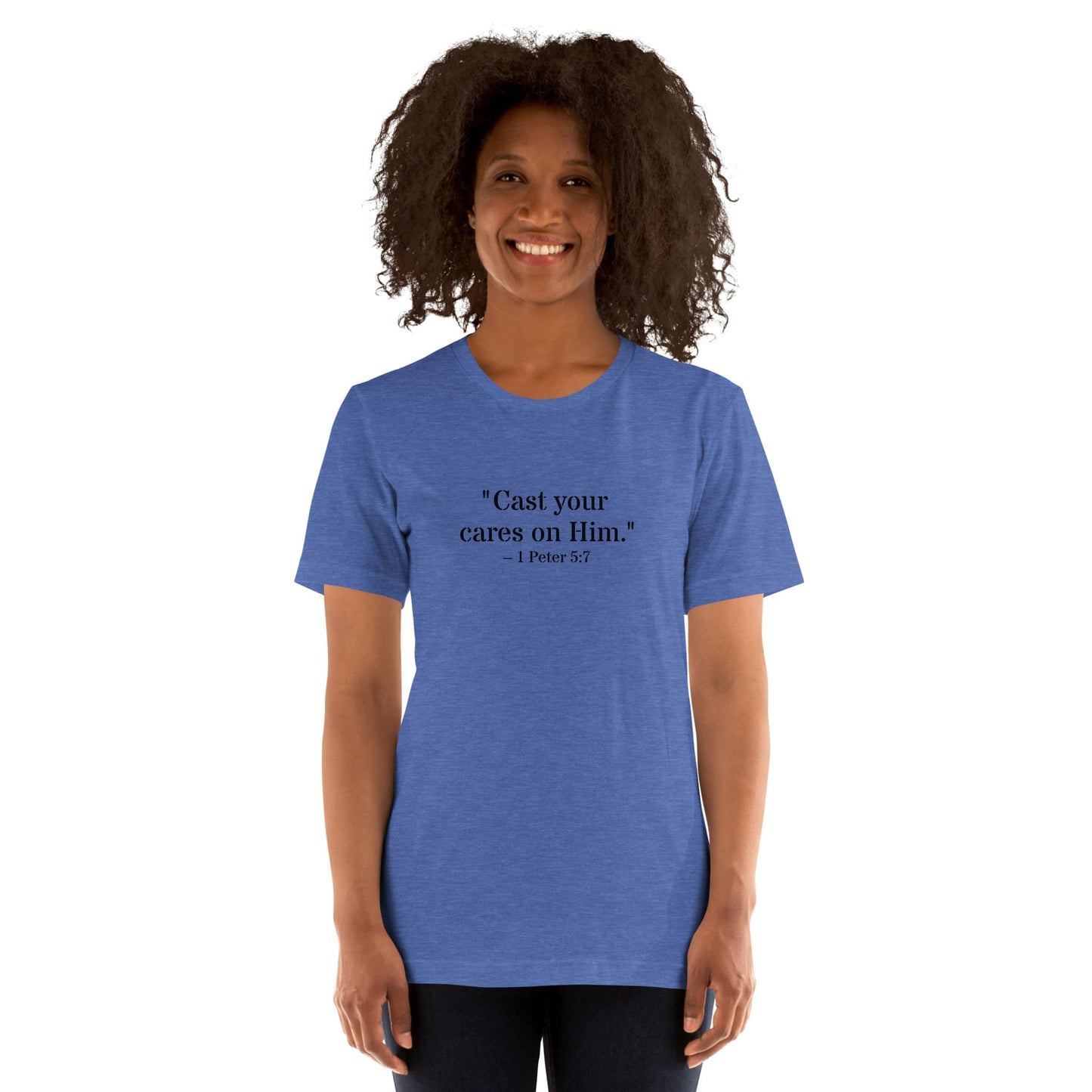 1 Peter 5:7 Christian Unisex T-Shirt