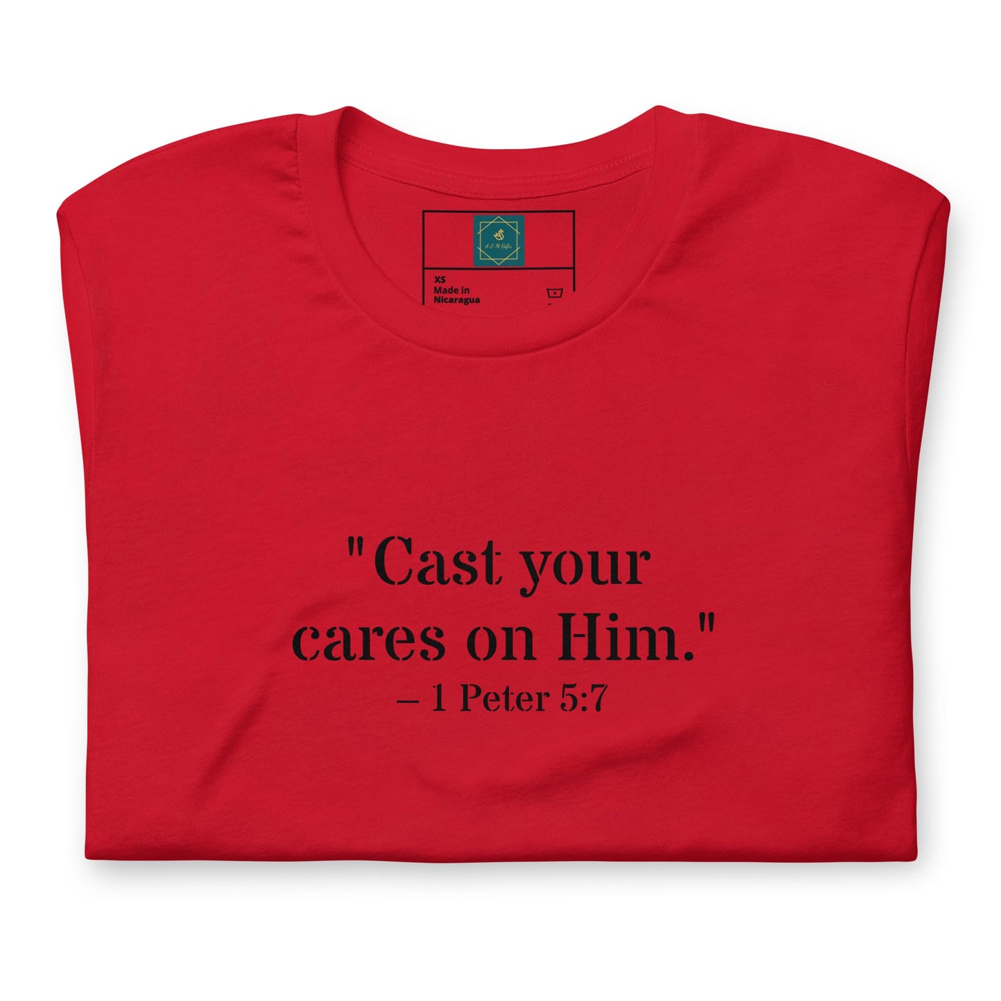1 Peter 5:7 Christian Unisex T-Shirt