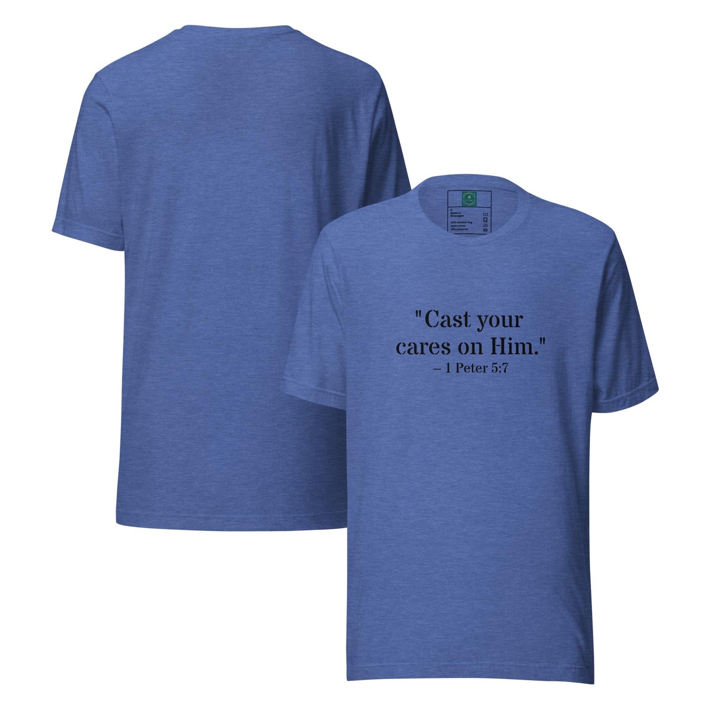 1 Peter 5:7 Christian Unisex T-Shirt