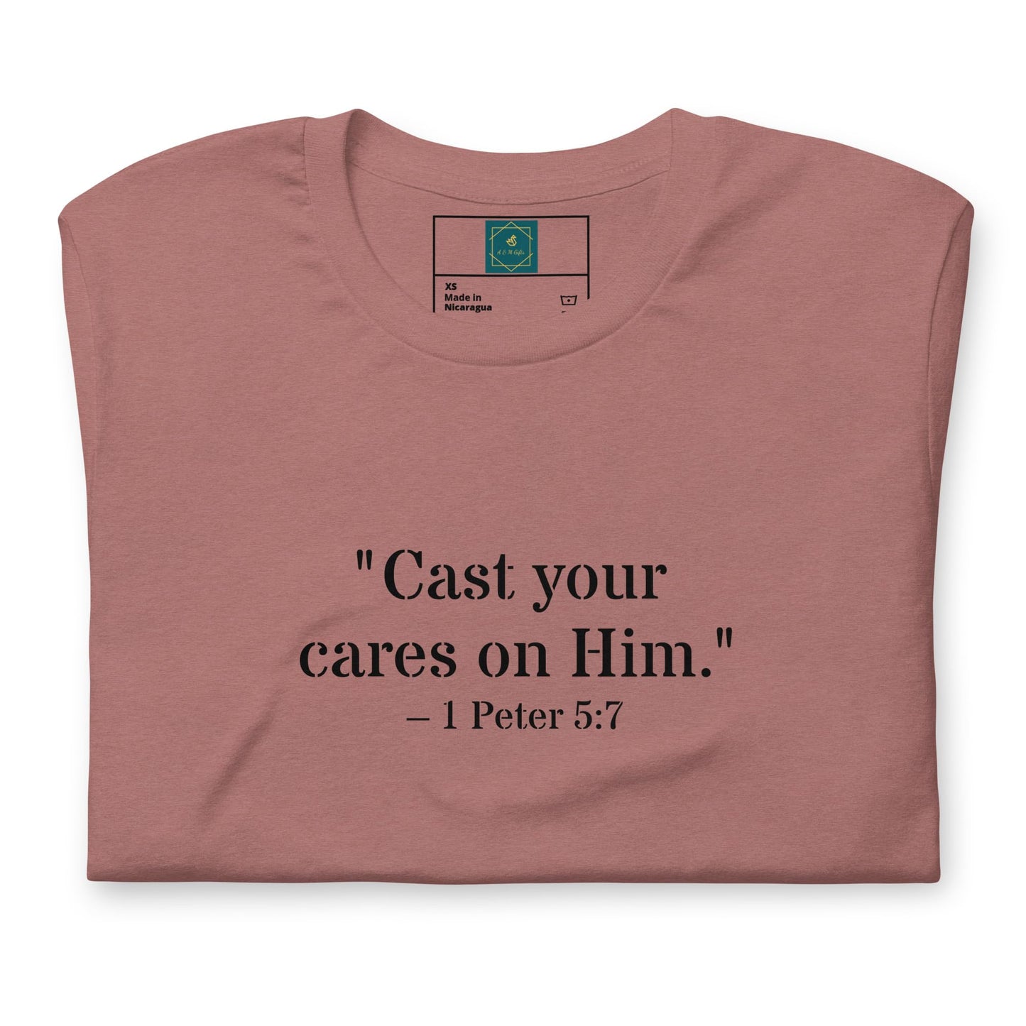 1 Peter 5:7 Christian Unisex T-Shirt