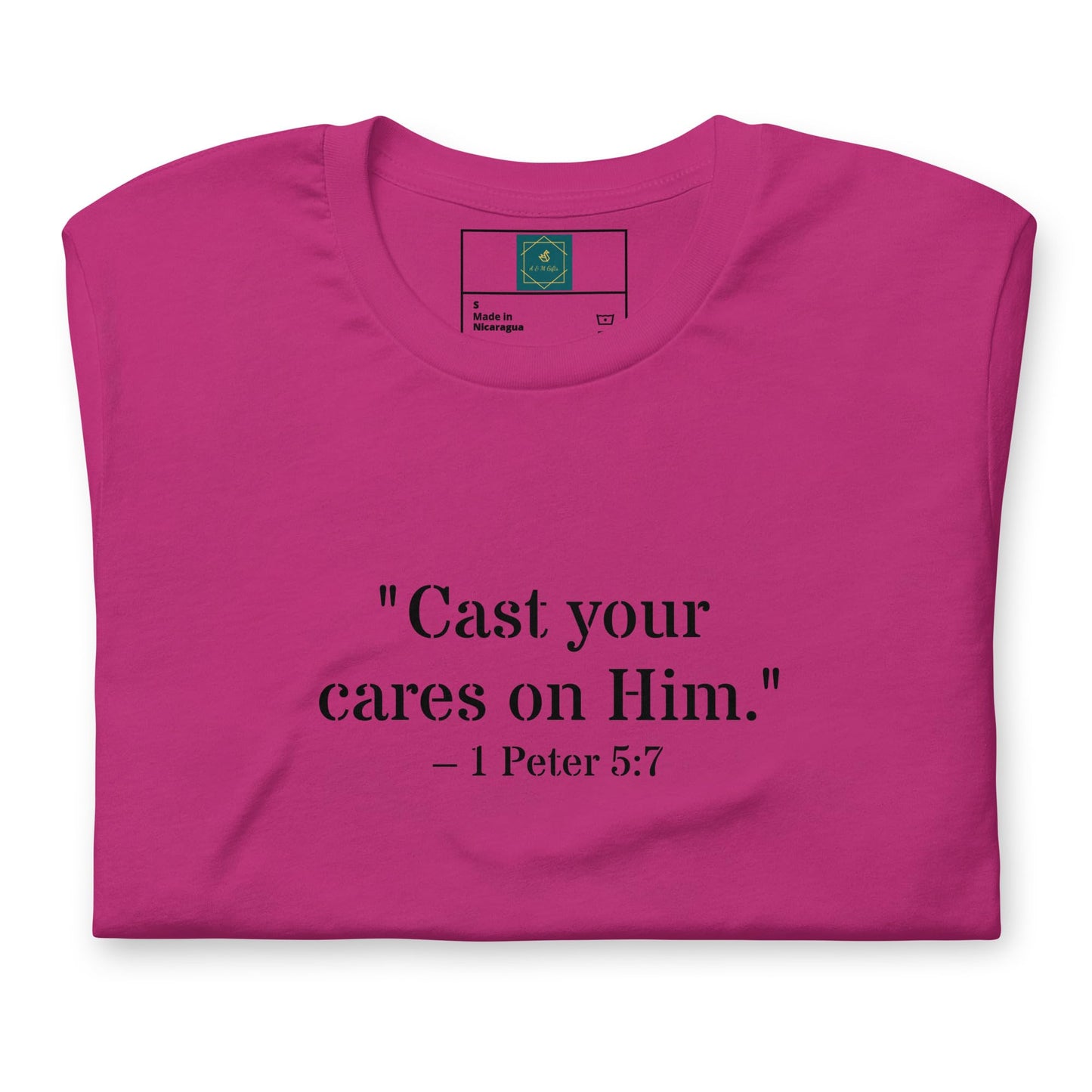 1 Peter 5:7 Christian Unisex T-Shirt