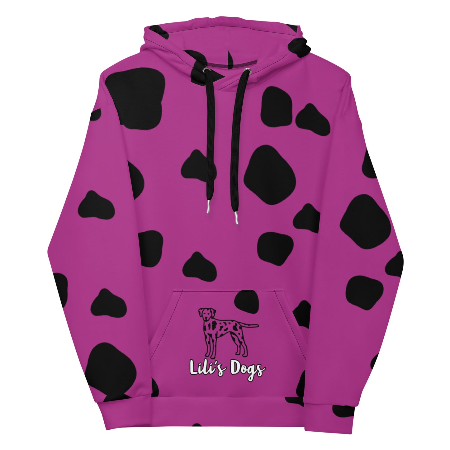 Lili's Dogs Dalmation Hoodie Purple