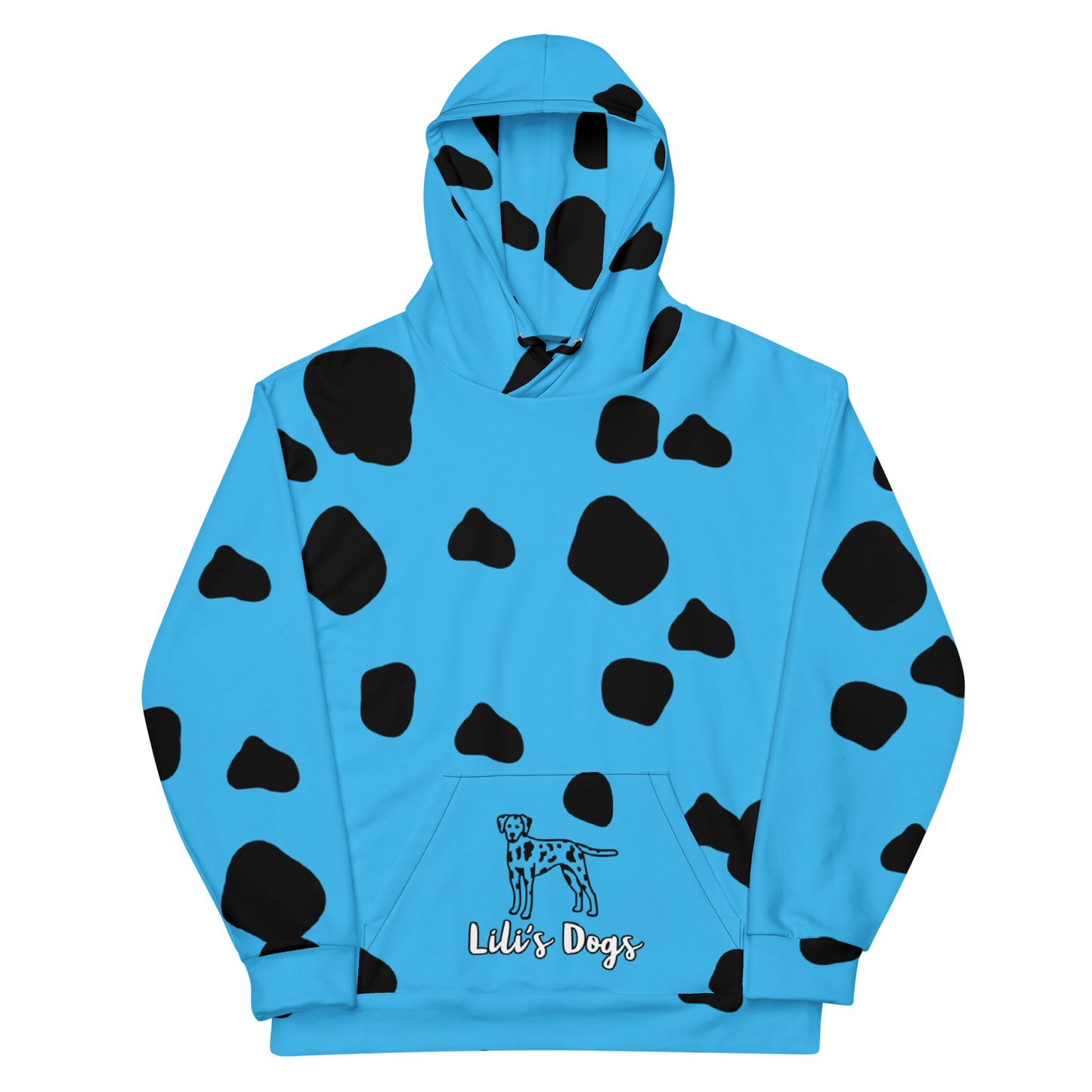 Lili's Dogs Dalmation Hoodie Sky Blue