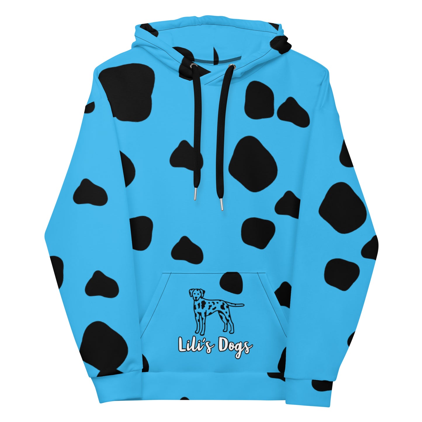 Lili's Dogs Dalmation Hoodie Sky Blue