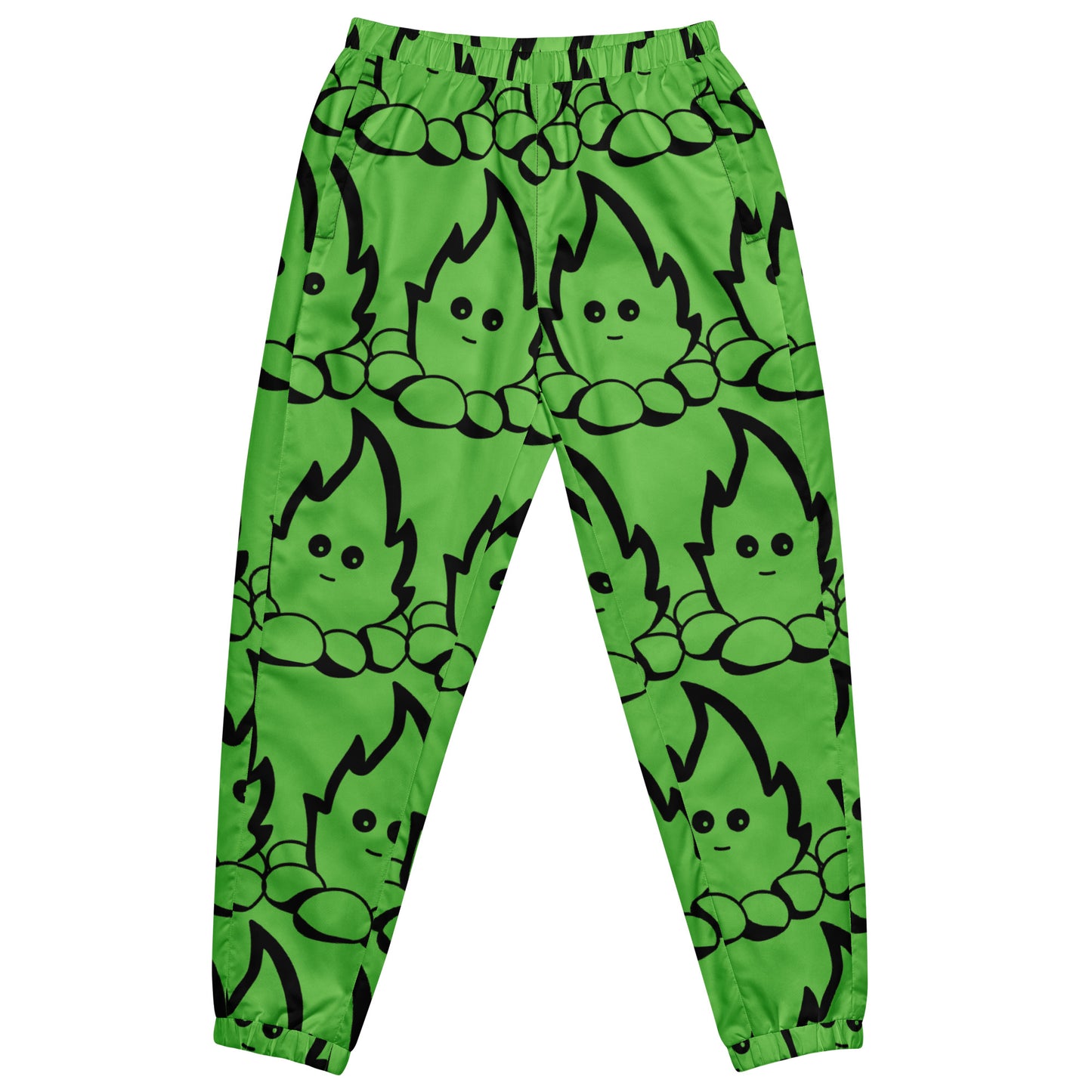 Fire Dude Unisex Track Pants Green