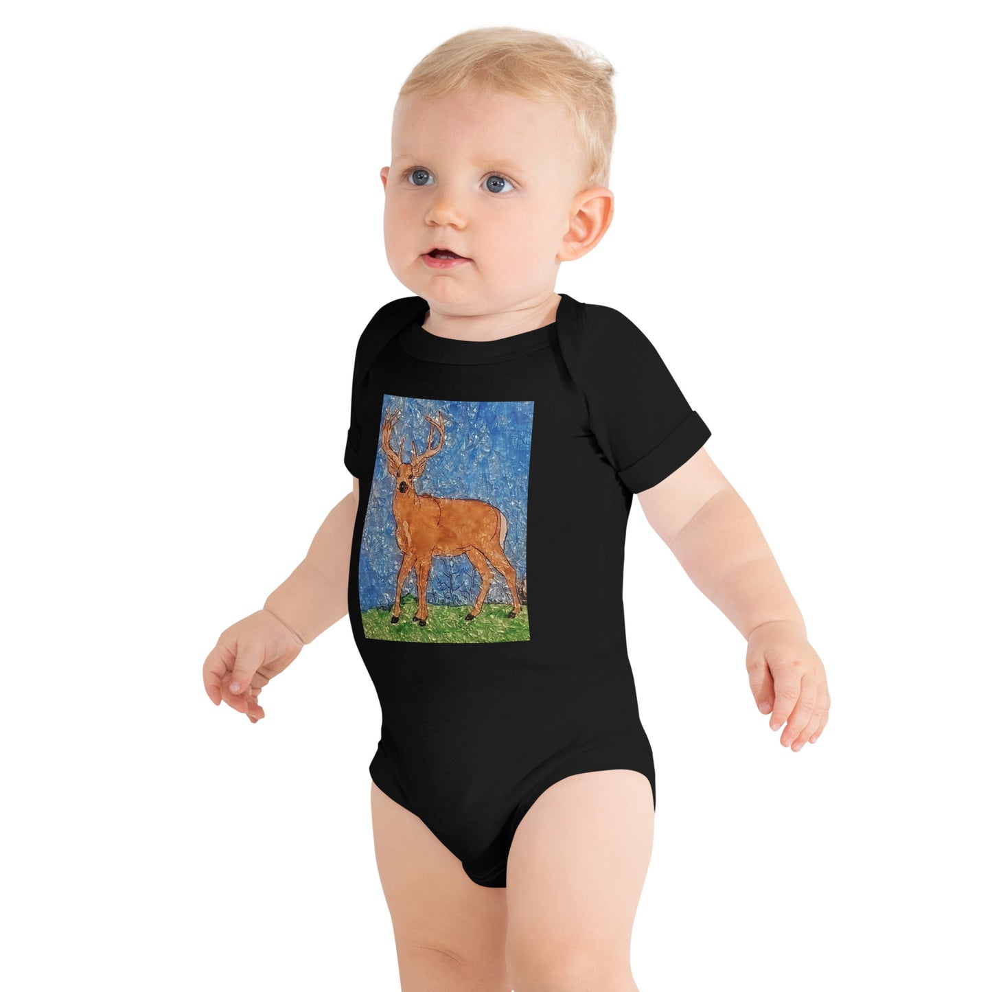 Resident Winner "Deer" Baby Short Sleeve One Piece