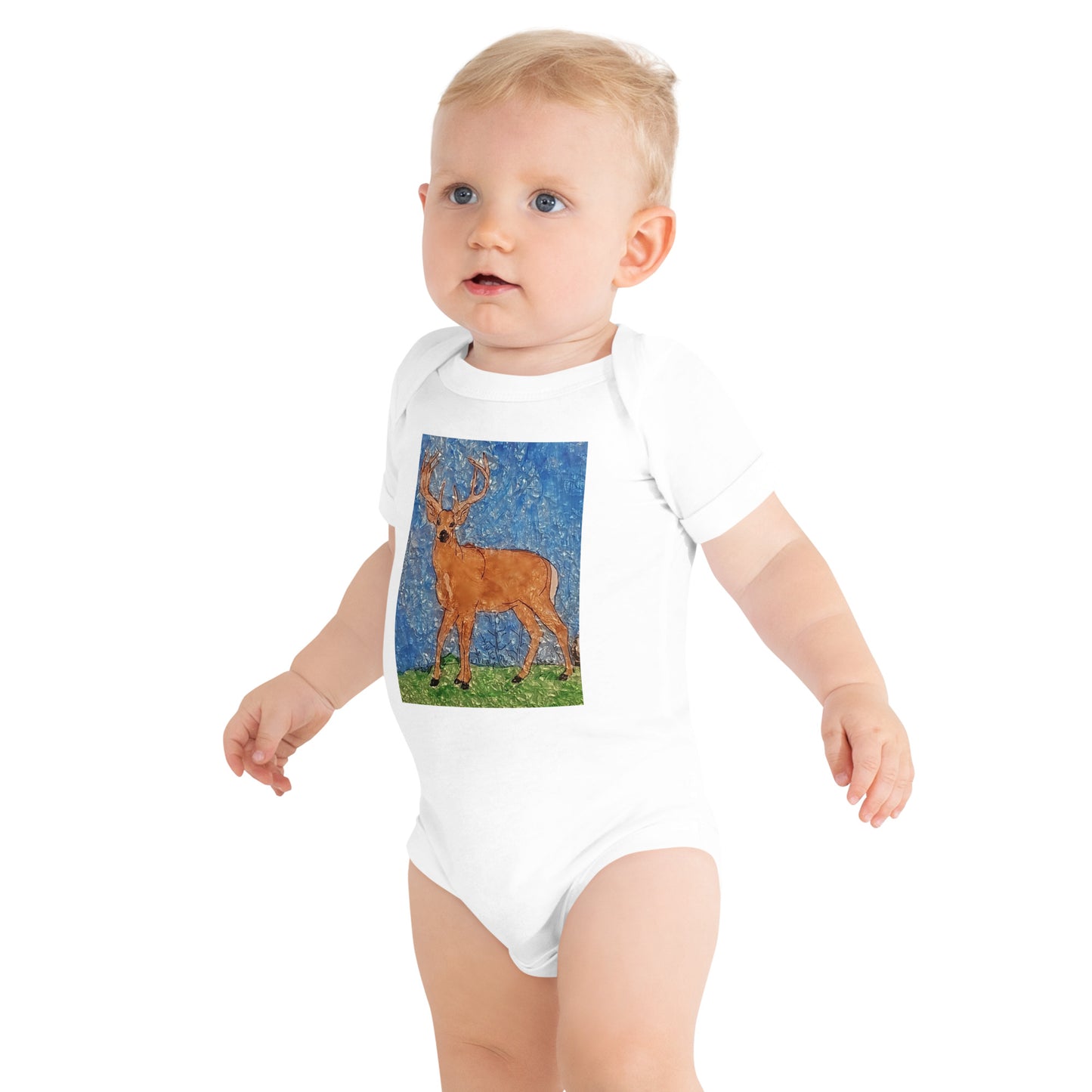 Resident Winner "Deer" Baby Short Sleeve One Piece