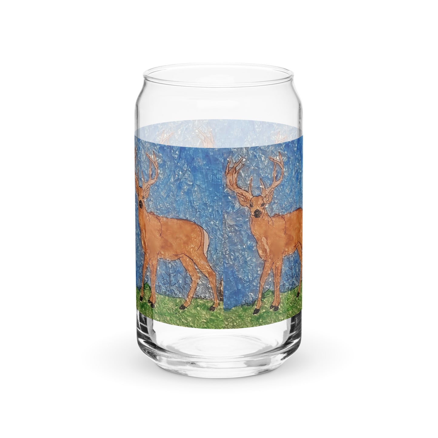 Resident Winner "Deer" Can-Shaped Glass