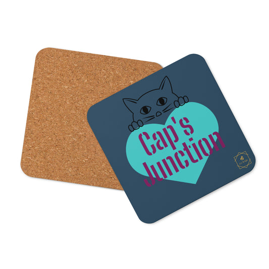 Caps Junction Cork-back coaster