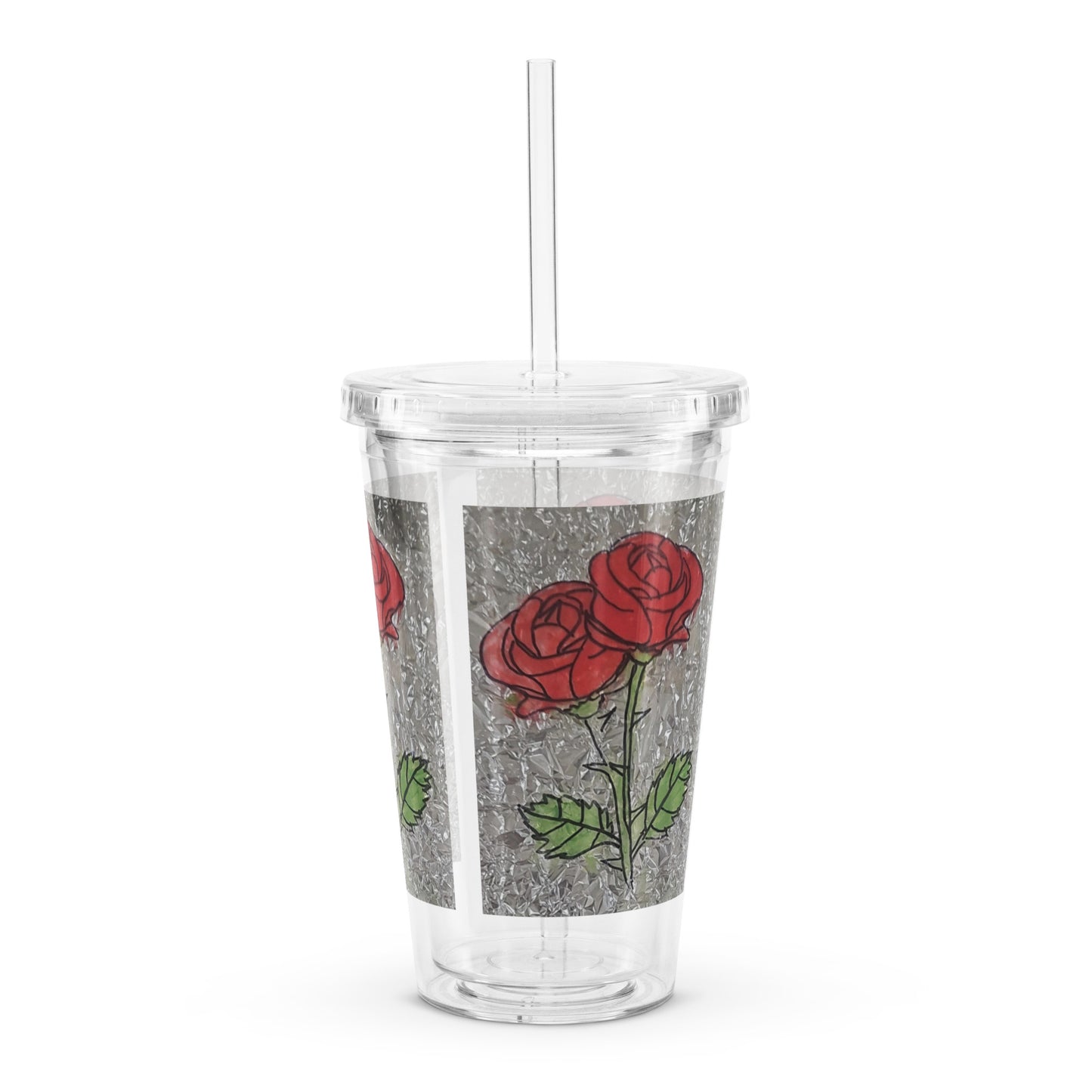 Resident Winner "Rose" Clear Plastic Tumbler