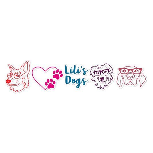 Lili's Dogs Bubble-Free Stickers