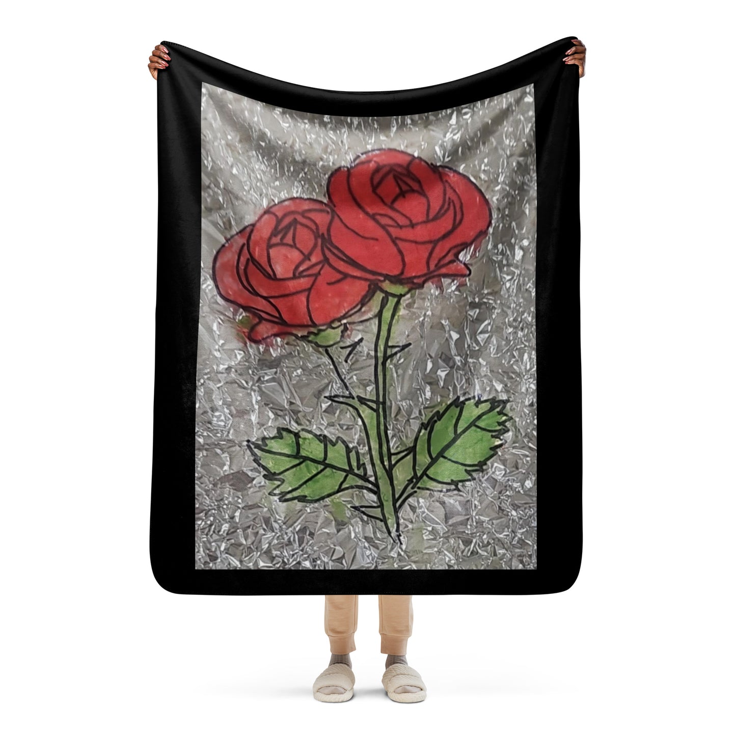 Resident Winner "Rose" Sherpa Blanket