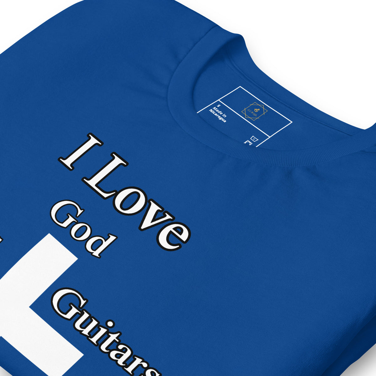 Camiseta "Amo a Dios, las armas y las guitarras"
