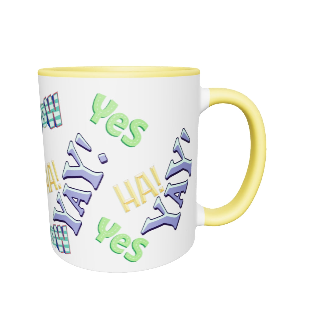 Exclamations Mug with Color Inside