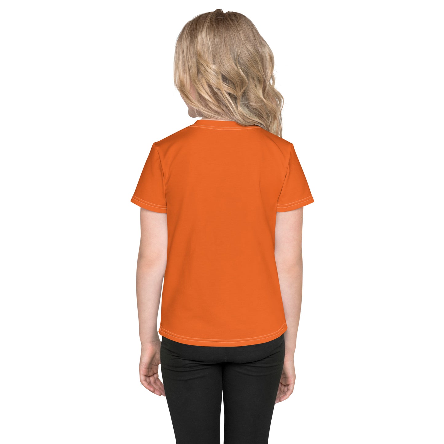 "Lili's Dogs" Kids Crew Neck T-shirt Orange