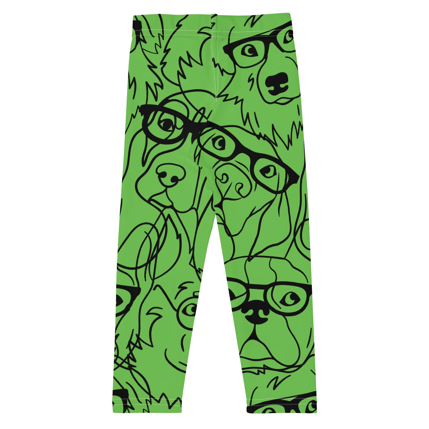 "Lili's Dogs" Kid's Leggings Green