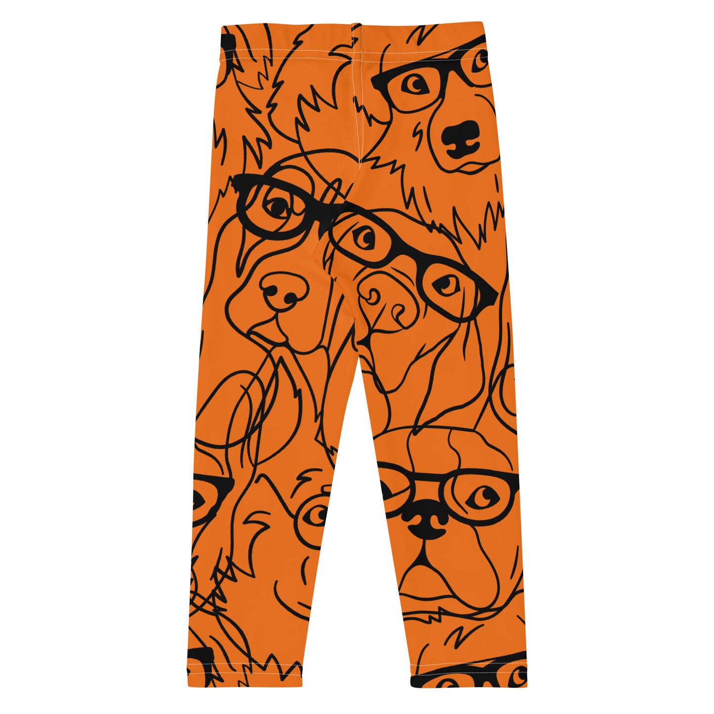 "Lili's Dogs" Kid's Leggings Mango Orange