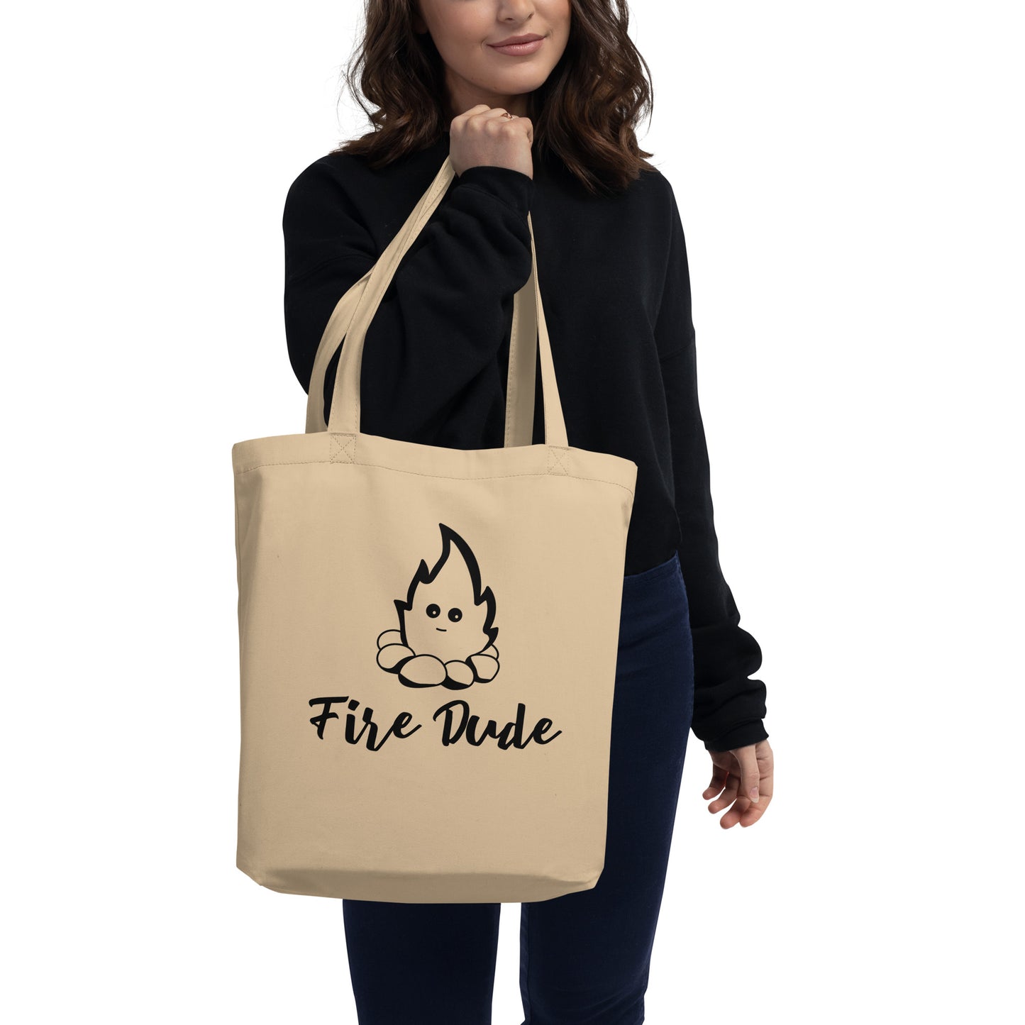 Fire Dude Tan Eco Tote Bag