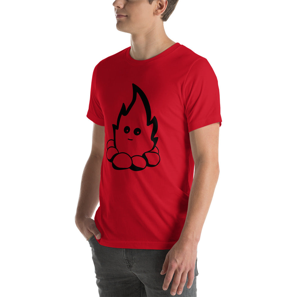 Fire Dude Unisex t-shirt Red/White