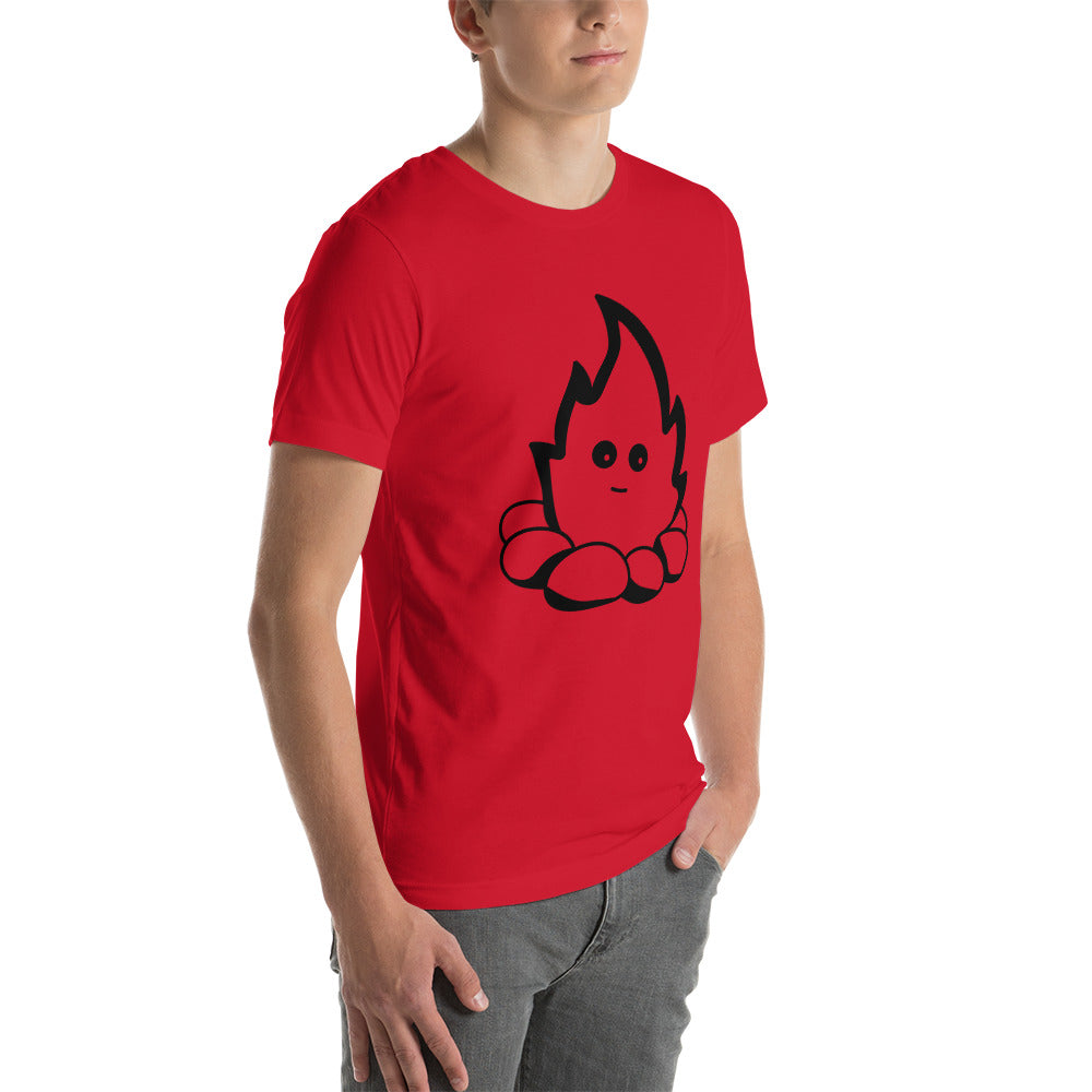 Fire Dude Unisex t-shirt Red/White